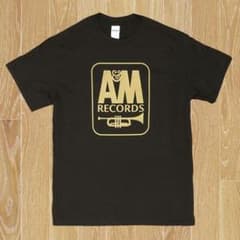 A&amp;M RECORDS レコード・レーベル ロゴTシャツ ダークブラウン - メルカリ
