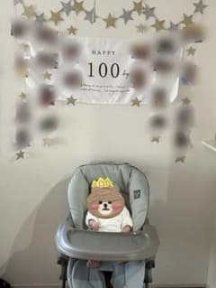 HAPPY 100 days タペストリー ニューボーンフォトのサムネイル