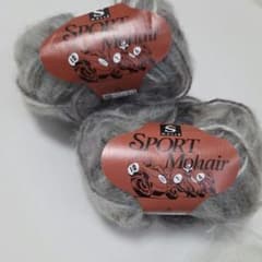 S WOLLE SPORT Mohair 毛糸 グレー系 10玉セットのサムネイル