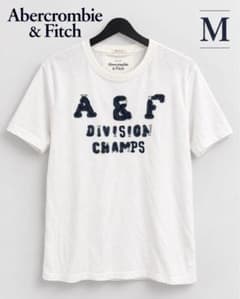 アバクロ A&F 立体ロゴ 半袖Tシャツ ホワイト M メンズ アメカジのサムネイル