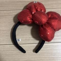 USJ スパンコール赤リボンカチューシャのサムネイル