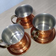 COPPER 100 HOME WARE 銅製マグカップ 3客セット - メルカリ