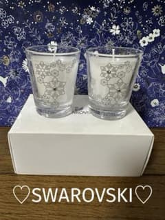 SWAROVSKI アロマキャンドル2個セット ⭐︎ローズの香り⭐︎のサムネイル