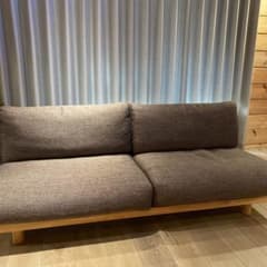 むらさき様専用 無印良品 ゆったり座れるアームレスソファ 3シーター