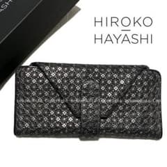 美品 ヒロコハヤシ ジラソーレ 長財布 黒 GIRASOLE ブラック - メルカリ