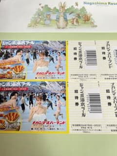 ナガシマジャンボ海水プール入場券2枚のサムネイル