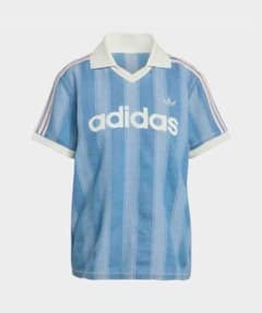 adidas Originals デニム フットボールジャージ インディゴ L - メルカリ