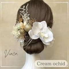 成人式 卒業式 振袖 袴 ヘアアクセサリー 水引 ヘアピン 髪飾り 胡蝶蘭のサムネイル