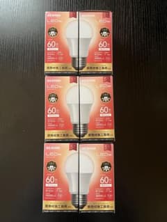 アイリスオーヤマ LED電球 LDA7L-G-6T8 60W相当 6個セットのサムネイル