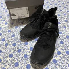 エコー ECCO MX W LOW 23.5ブラック 本革ヌバック スニーカー - メルカリ