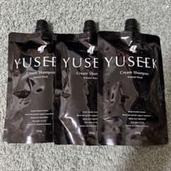 YUSEEK クリームシャンプー ナチュラルブラック 350g 3個セット - メルカリ