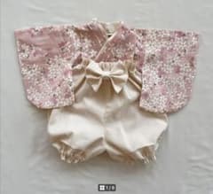 ハンドメイド　ベビー袴　桜柄のサムネイル