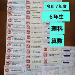 令和7年度 6年生 理科 算数 カラーテスト - メルカリ