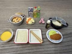 ぷちサンプルシリーズ 料理　和食　肉じゃが　トンカツ　リーメント　まとめ売りのサムネイル