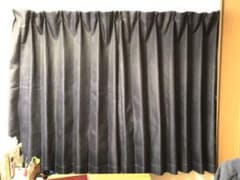 ニトリ　既製カーテン　紺色　100X140X2のサムネイル