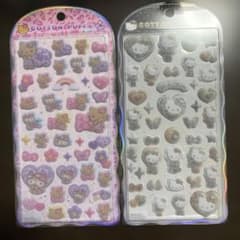 R*す様 コットンパフィーシール　キティ2種セットのサムネイル