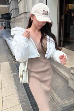 ココットパリ Cocotte paris パッファーショートジャケット ホワイト 