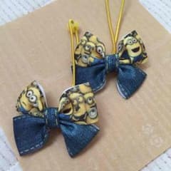 ミニオンズ ダブルリボン ヘアゴムのサムネイル