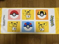 【非売品】ソフトバンクホークス ピカチュウ オリジナルフェイスタオル！！のサムネイル