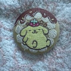 サンリオ ポムポムプリン 刺繍缶バッジのサムネイル