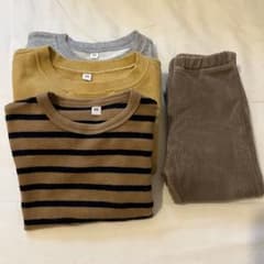 ma様専用　無印良品 トップスパンツセット 80cmのサムネイル