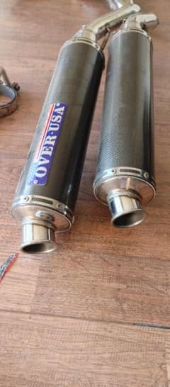 マフラー オーバーユーエスエーOVER-USA 2本出しカワサキゼファー400χ
