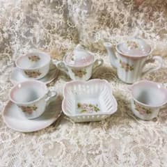 イマンダイアナローズミニチュア ティーセット 陶器製 ローズ柄のサムネイル