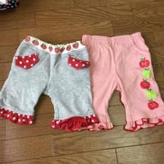 5分7分丈パンツ セット80.90のサムネイル