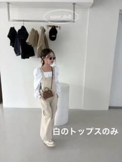 saint doll パフスリーブ 長袖 白　M 韓国子供服　saintdollのサムネイル