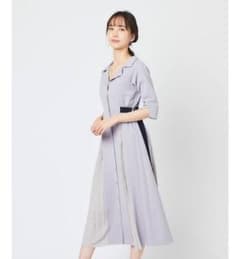REDYAZEL 配色ダブルバックルシャツワンピースのサムネイル