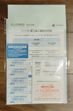 SAIKAYA AFC 株主優待券 飲食割引券　さいか屋のサムネイル