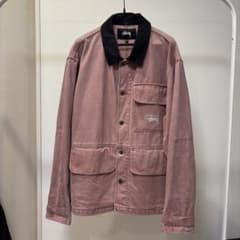 STUSSY カバーオール ジャケット ピンク XL