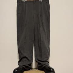 90s Haggar W38 2タック ワイド スラックス チャコールグレー - メルカリ