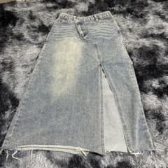 SHEIN デニム ロングスカート スリット入りのサムネイル