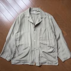 美品◯シルクリネン キャプテンサンシャイン トラベラーシャツジャケット 36 美品◯シルクリネン キャプテンサンシャイン トラベラーシャツ