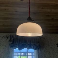 大正ロマン 電笠 天井照明 乳白ガラス 和モダン アンティーク - メルカリ