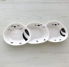 新品2点セット　まんまる シマエナガ　鳥　三連皿　小鉢 三連　とり　トリ m17182225482_1.jpg?1741433261