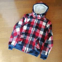 H&M チェックパーカー　アウタージャケットのサムネイル