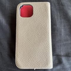 BONAVENTURA 手帳型iPhone13 ケース グレージュ レッド - メルカリ