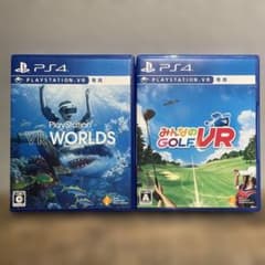 まとめ PS4 VR専用ソフト みんなのゴルフ VR WORLDS - メルカリ