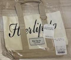 Herlipto ハリプ トートバッグ white ホワイト 白 新宿ルミネ限定