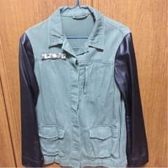 袖レザー ジャケットのサムネイル