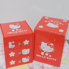 サンリオ ハローキティ ミニドレッサー 2001年 3段 引き出し 収納