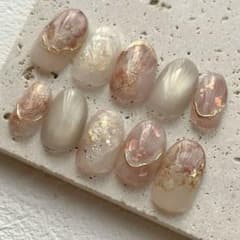 ニュアンスネイルチップNo.55 ミラーネイル マグネットネイル インク 