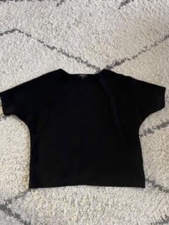 美品☆Theory ウォッシャブル ラグランTシャツ ブラウスブラックとろみ 