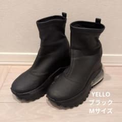 YELLO ネオブラック ダブル スニーカーブーツ Mサイズのサムネイル