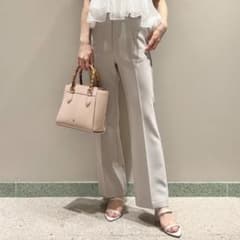 【新品タグ付き】美脚ストレッチパンツ ライトグレー SNIDEL