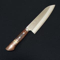 包丁 仙助 三徳包丁 VG10 本割込 マホガニ合板柄 ステンレス 35 包丁 仙助 三徳包丁 VG10 本割込 マホガニ合板柄 ステンレス 35 - メルカリ