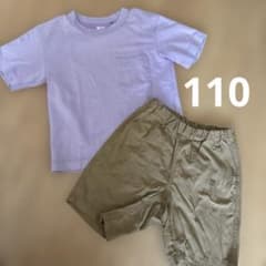 キッズ110 半袖　半ズボンセット　UNIQLOのサムネイル
