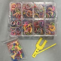 レインボールーム　カラフルゴムバンドセット　s字クリップつきのサムネイル